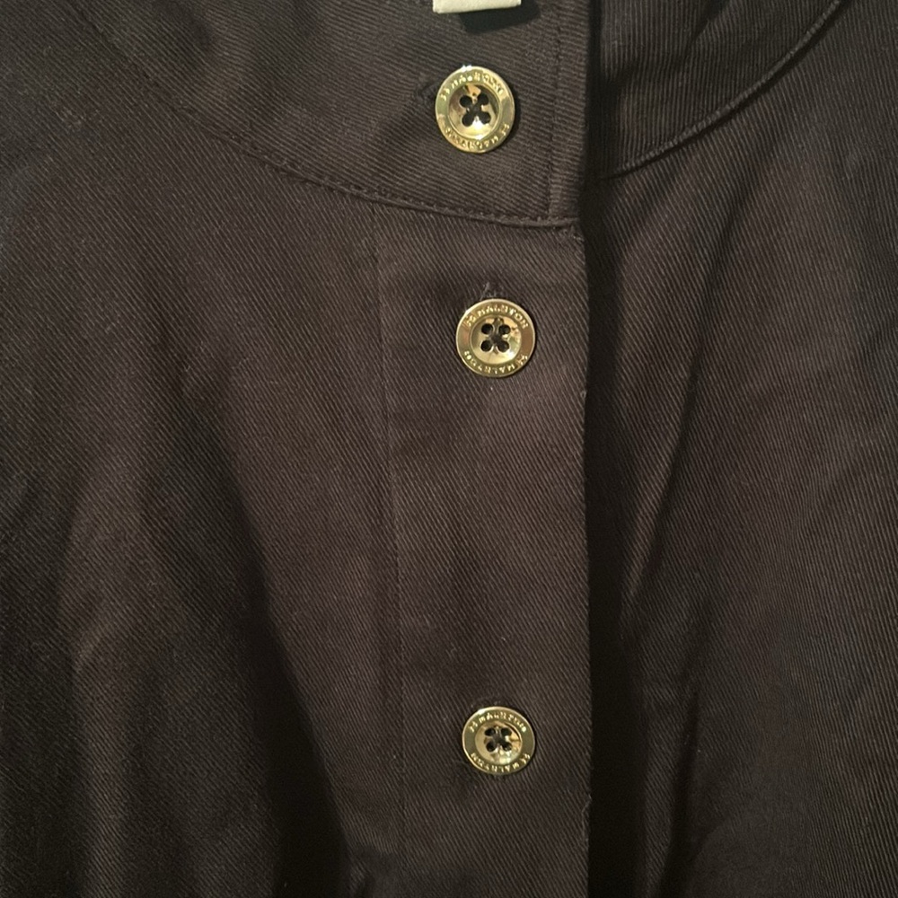 Large black bomber jacket by Halston - Picture 3 of 8